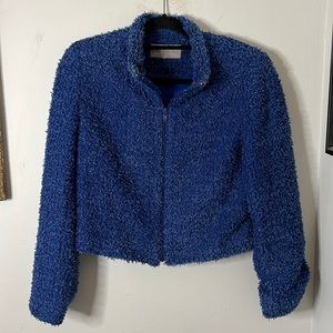 Emil Rutenberg Vintage Blue Blazer Textured Large